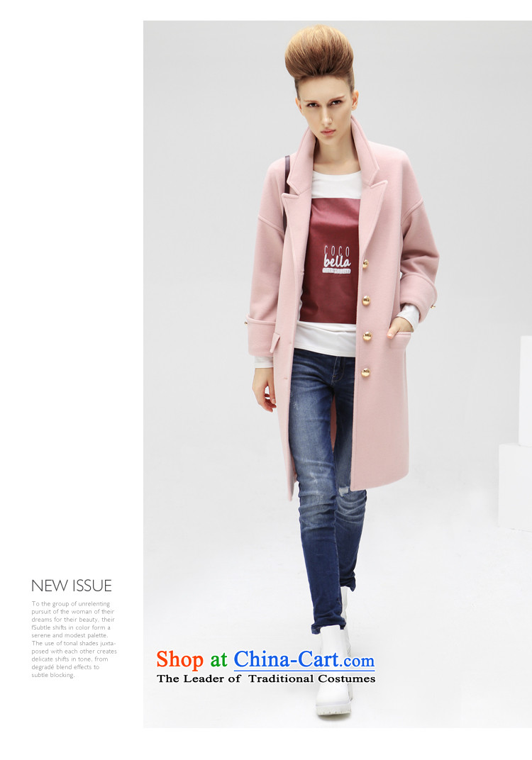 2015 Autumn and Winter Europe COCOBELLA van loose pure color long for women coats jacket female CT179 gross? rose toner , the price and the picture M brand platters! The elections are supplied in the national character of distribution, so action, buy now enjoy more preferential! As soon as possible.