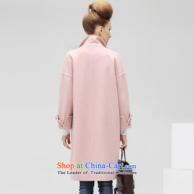2015 Autumn and Winter Europe COCOBELLA van loose pure color long for women coats jacket female CT179 gross? rose toner M,COCOBELLA,,, shopping on the Internet