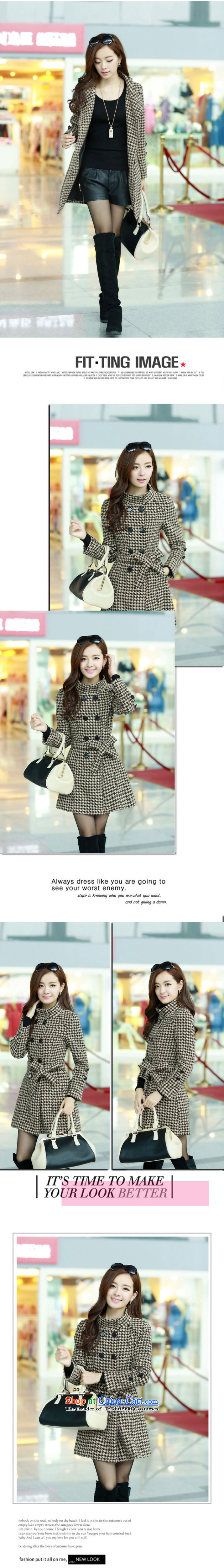 The Star Ni C.O.D. CHIDORI TARTAN COAT 2015 Korean female autumn and winter in new long double-video thin hair? larger W88 jacket, black and white picture, prices, XXXL brand platters! The elections are supplied in the national character of distribution, so action, buy now enjoy more preferential! As soon as possible.