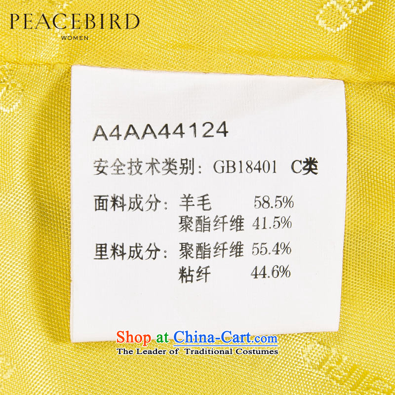 [ New shining peacebird Women's Health 2014 winter coats of new short yellow , L PEACEBIRD A4AA44124 shopping on the Internet has been pressed.