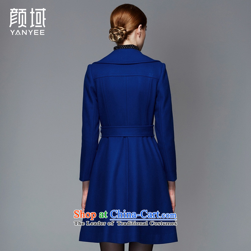 Mr NGAN domain 2015 autumn and winter new women's double-Tether long hair? jacket aristocratic know what cloak 04W4517 atmospheric blue XL/42, Ngan domain (YANYEE) , , , shopping on the Internet
