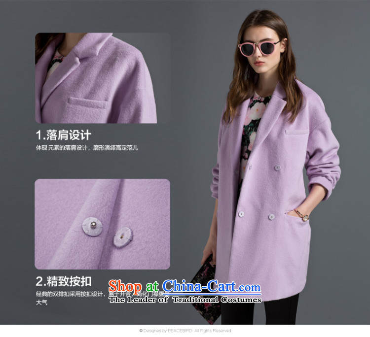 [ New shining peacebird women's health for winter new Lok shoulder coats A4AA44201 PURPLE XL Photo, prices, brand platters! The elections are supplied in the national character of distribution, so action, buy now enjoy more preferential! As soon as possible.