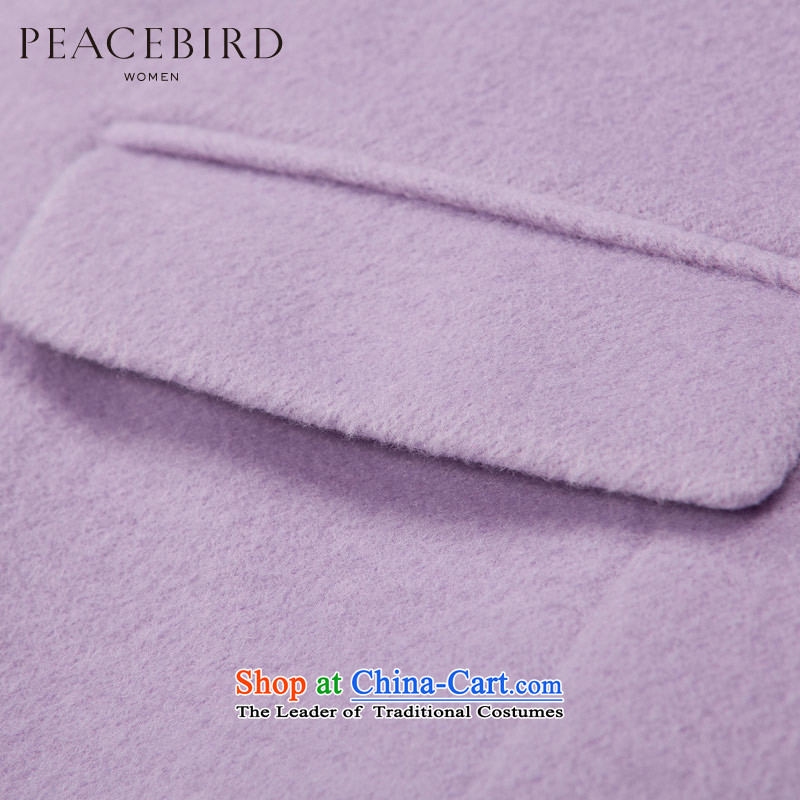 [ New shining peacebird women's health for winter new Lok shoulder coats A4AA44201 PURPLE XL, peacebird shopping on the Internet has been pressed.