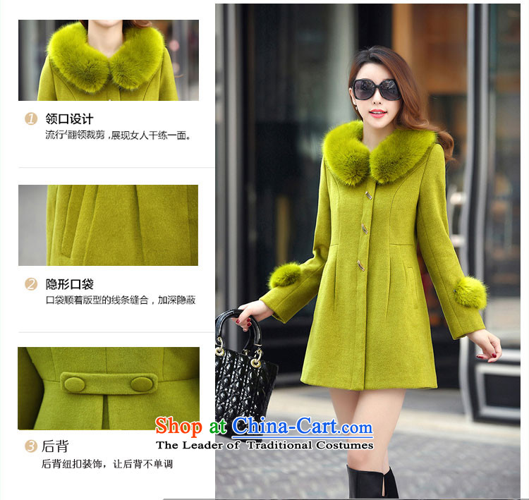 The 2015 autumn and winter and the new Korean fashion, long hair? jacket coat women gross Sau San? BJ8008 ANTHURIAM XL Photo, prices, brand platters! The elections are supplied in the national character of distribution, so action, buy now enjoy more preferential! As soon as possible.