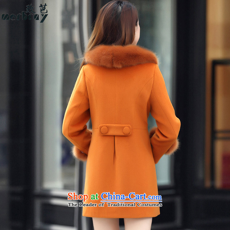 The 2015 autumn and winter and the new Korean fashion, long hair? jacket coat women gross Sau San? The Pattaya BJ8008 ANTHURIAM XL, (MERBRAY) , , , shopping on the Internet