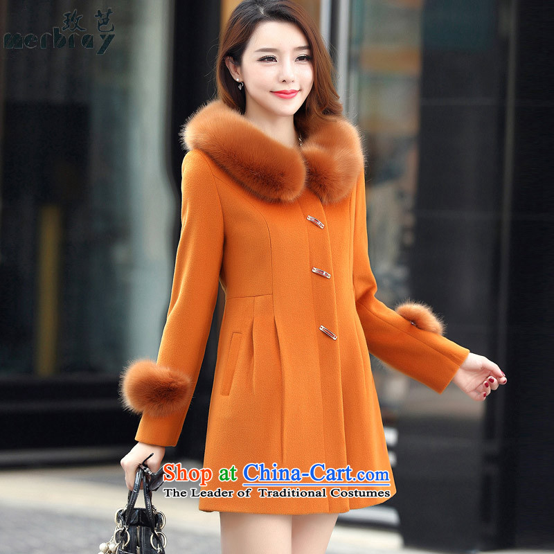 The 2015 autumn and winter and the new Korean fashion, long hair? jacket coat women gross Sau San? The Pattaya BJ8008 ANTHURIAM XL, (MERBRAY) , , , shopping on the Internet