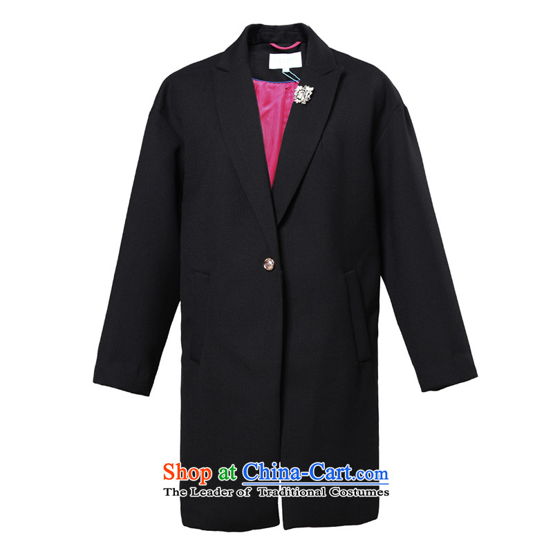 Chaplain who the new Western Wind wild loose version for free brooches long-sleeved black 160/M, 133E2120007 coats chaplain who has been pressed shopping on the Internet