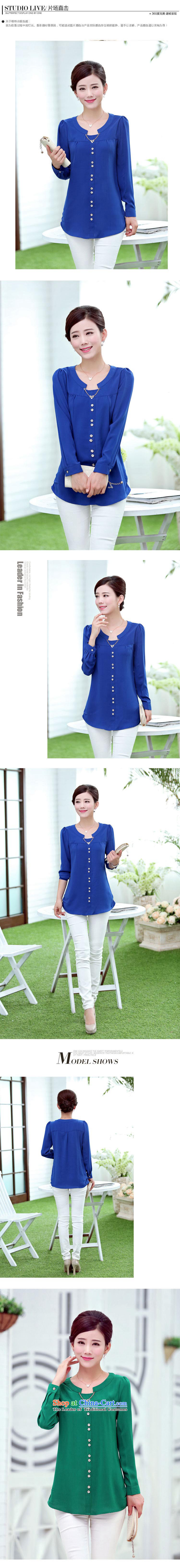El-ju 2015 Autumn Yee Nga new version of the greater number of korea thick sister MM long-sleeved shirt, Ms. chiffon YY6280 shirt blue XXXL shirt picture, prices, brand platters! The elections are supplied in the national character of distribution, so action, buy now enjoy more preferential! As soon as possible.