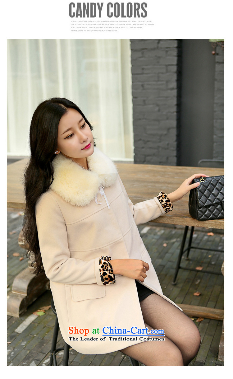 According to the 2014 days Ji-mi autumn new Korean sweet gross?  A female presence among the jacket coat 1075 beige 2 Gross L picture, prices, brand platters! The elections are supplied in the national character of distribution, so action, buy now enjoy more preferential! As soon as possible.