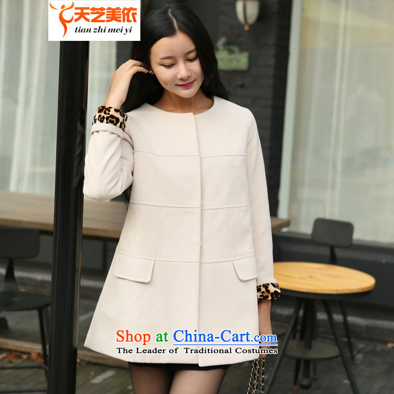According to the 2014 days Ji-mi autumn new Korean sweet gross?  A female presence among the jacket coat 1075 beige 2 Gross, L (Ji-mi days tianzhimeiyi) , , , shopping on the Internet