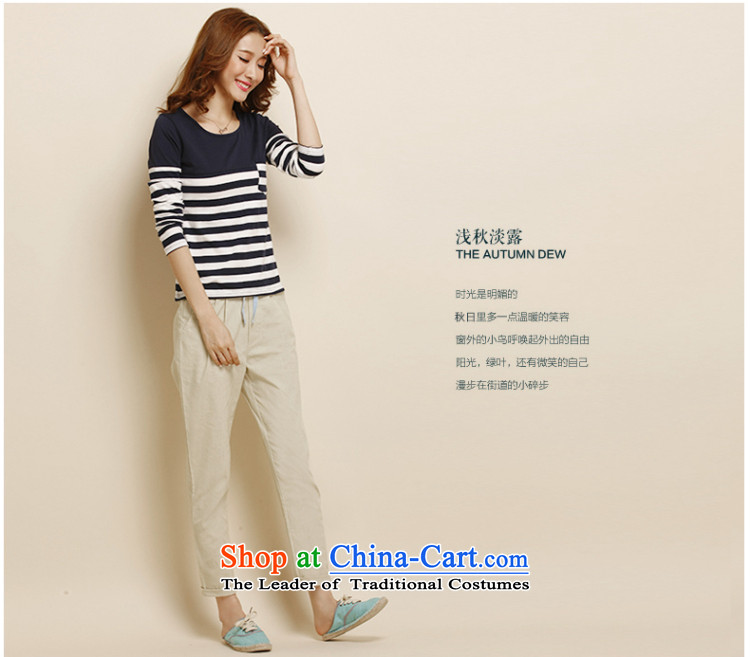 Morning to load the new 2015 Autumn Korean Version to increase women's code thick mm loose wild linen pants casual pants video thin Harun trousers cotton linen pants trousers Castor Denim blue 5XL( recommendations 170-185 catty) Picture, prices, brand platters! The elections are supplied in the national character of distribution, so action, buy now enjoy more preferential! As soon as possible.