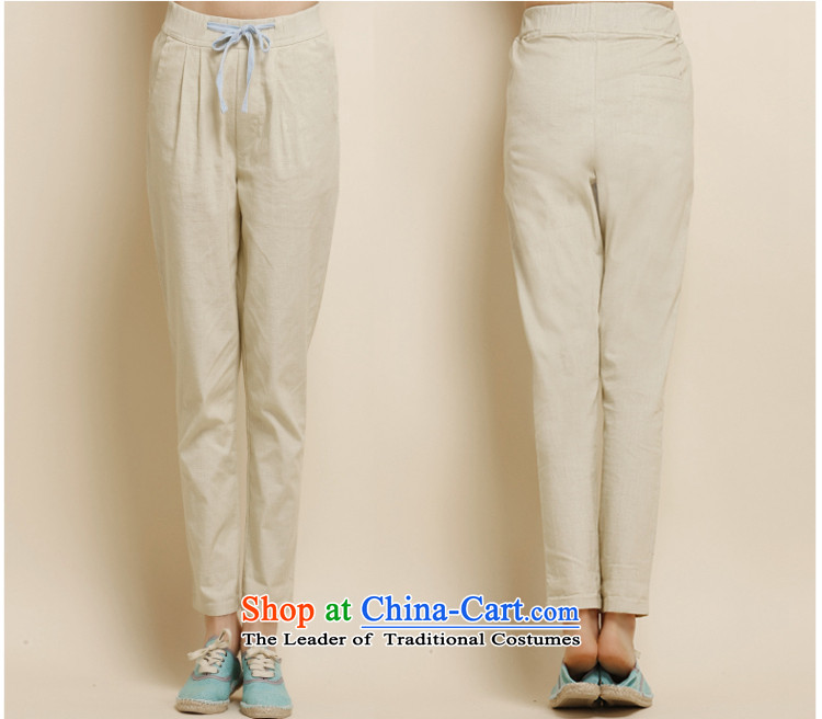 Morning to load the new 2015 Autumn Korean Version to increase women's code thick mm loose wild linen pants casual pants video thin Harun trousers cotton linen pants trousers Castor Denim blue 5XL( recommendations 170-185 catty) Picture, prices, brand platters! The elections are supplied in the national character of distribution, so action, buy now enjoy more preferential! As soon as possible.