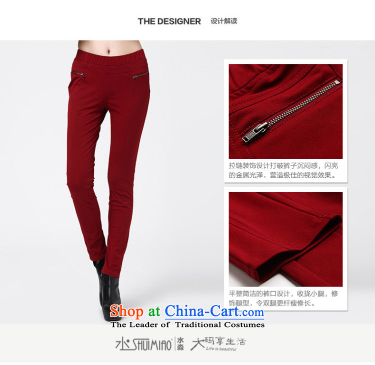 The representative of the water load new Korean autumn version, forming the trousers large trousers Sau San female graphics skinny legs S14QW3538 pants, wine red XL Photo, prices, brand platters! The elections are supplied in the national character of distribution, so action, buy now enjoy more preferential! As soon as possible.