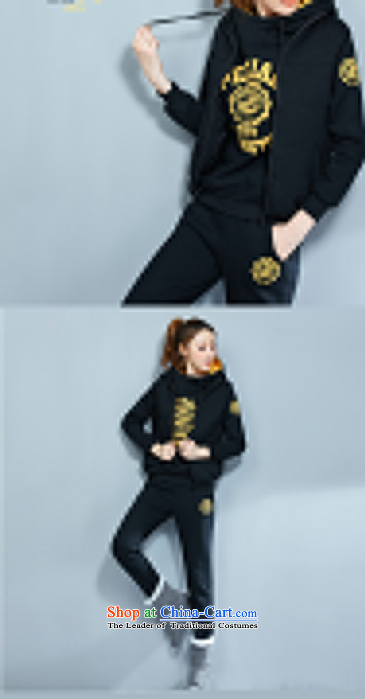 Flower to Isabelle 2015 autumn and winter new Korean casual wear kit plus large-thick wool sweater with cap kits D7146 female black-green 4XL Photo, prices, brand platters! The elections are supplied in the national character of distribution, so action, buy now enjoy more preferential! As soon as possible.