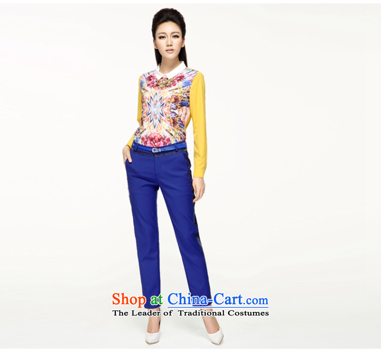 In the former Yugoslavia is indeed intensify code mecca for women 2014 Autumn New) thick and stylish Korean Beauty mm long-sleeved shirt 43116  5XL Blue Photo, prices, brand platters! The elections are supplied in the national character of distribution, so action, buy now enjoy more preferential! As soon as possible.