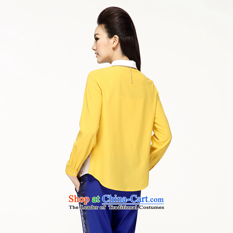 In the former Yugoslavia is indeed intensify code mecca for women 2014 Autumn New) thick and stylish Korean Beauty mm long-sleeved shirt 43116  5XL, Blue Small Mak , , , shopping on the Internet