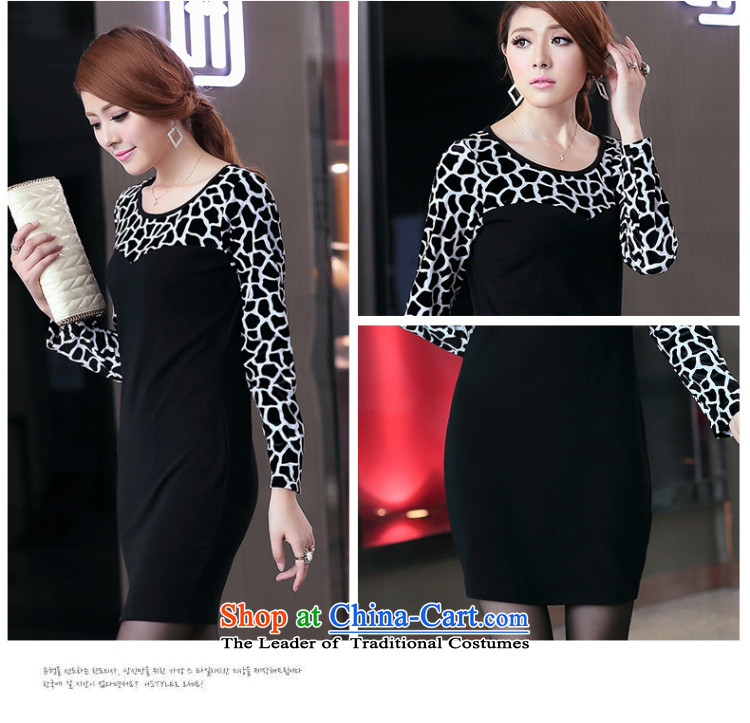 So clearly to xl women 200 catties mm2014 thick autumn replacing leopard long-sleeved video thin pencil skirt dresses S2700 Step  2XL Photo Black, prices, brand platters! The elections are supplied in the national character of distribution, so action, buy now enjoy more preferential! As soon as possible.