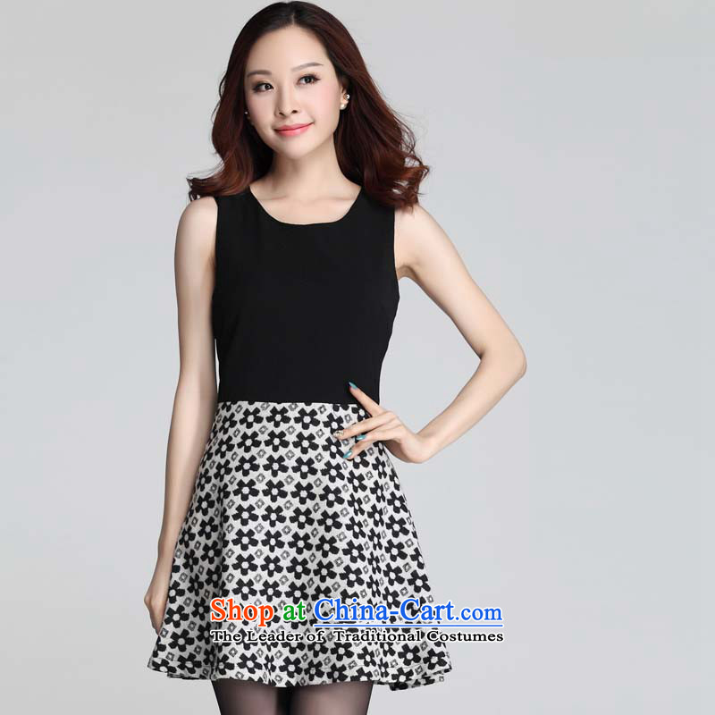 Coveted New Fall/Winter Collections thick women's code of the npc Korean thick MM two kits a skirt 3572nd black and white XXXL, coveted (tanai) , , , shopping on the Internet