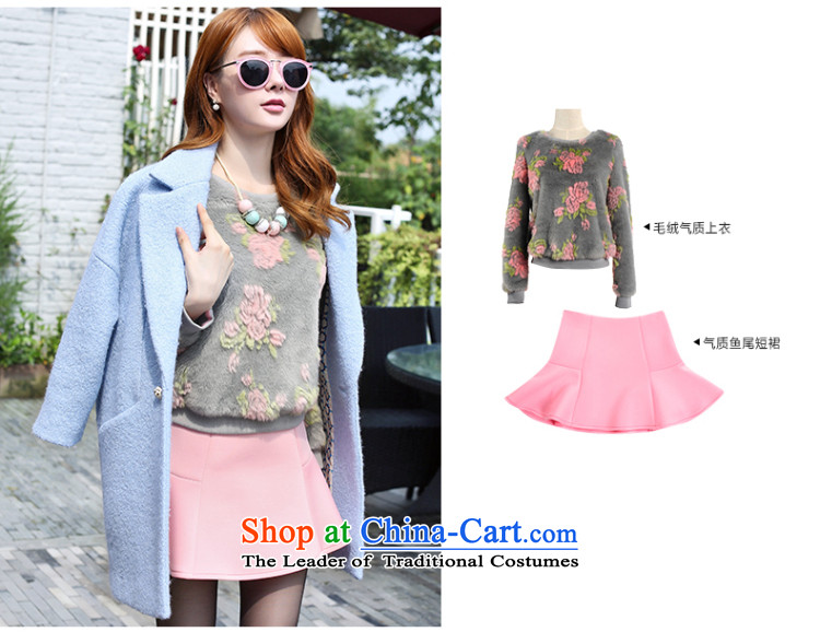 The Champs Elysees shadow gross girls jacket? Long Wool Velvet a wool coat autumn and winter new Korean Wave Small incense aristocratic pink S picture, prices, brand platters! The elections are supplied in the national character of distribution, so action, buy now enjoy more preferential! As soon as possible.