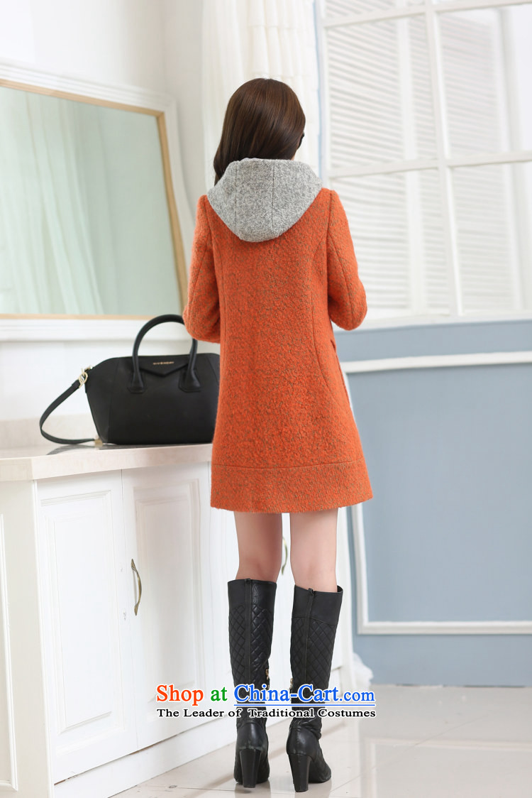 Recalling that the United States and Europe 2015 Site Gigi Lai autumn and winter can be shirked the new cap counter high-end 2-sided cashmere overcoat so gross female jackets female orange XXL picture, prices, brand platters! The elections are supplied in the national character of distribution, so action, buy now enjoy more preferential! As soon as possible.