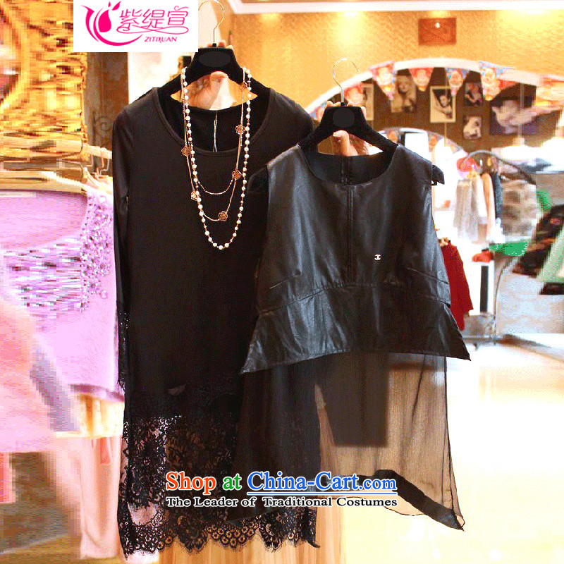 The first declared large European and American economy by 2015 NEW STYLISH PU shawl + lace forming the dresses 5XL --- 1809 XL/  black 4XL 165-185 around 922.747, purple long declared shopping on the Internet has been pressed.