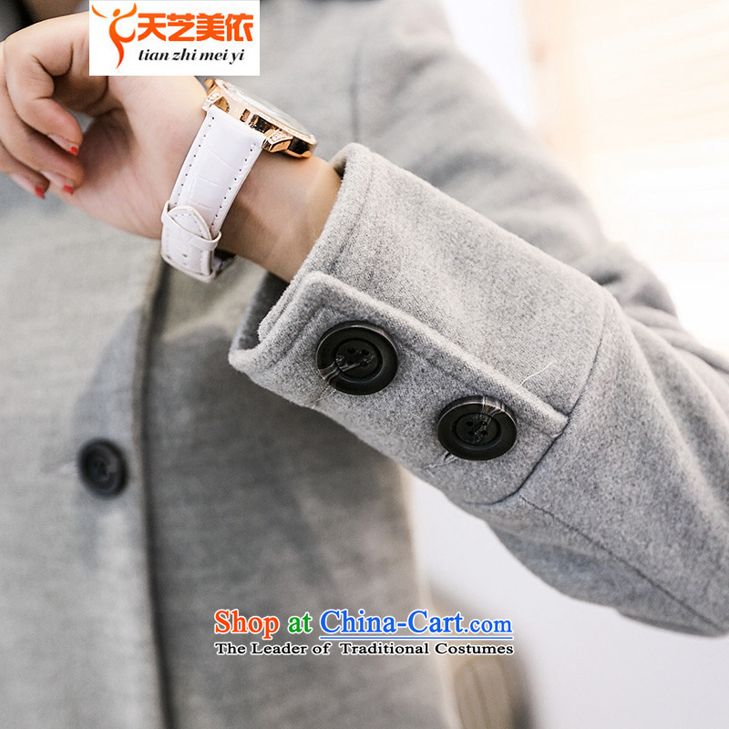 According to the 2014 days Ji-mi autumn new products in Korea long-jacket)? female gross in 8880 gray jacket? , L, day (tianzhimeiyi Ji-mi) , , , shopping on the Internet