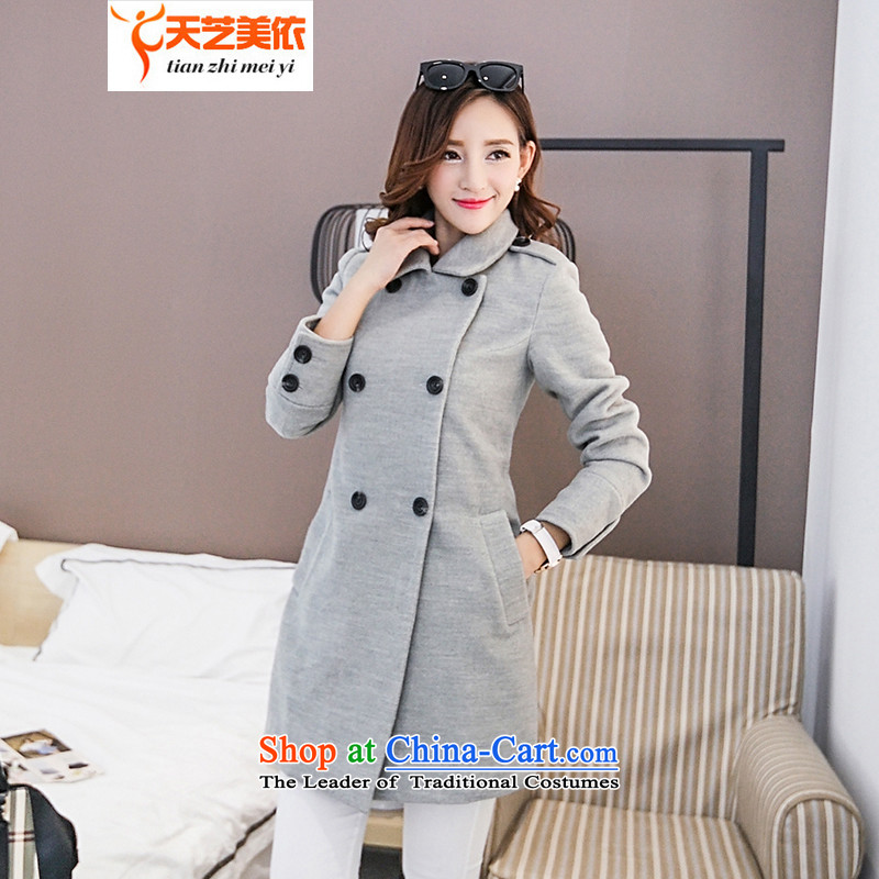 According to the 2014 days Ji-mi autumn new products in Korea long-jacket)? female gross in 8880 gray jacket? , L, day (tianzhimeiyi Ji-mi) , , , shopping on the Internet