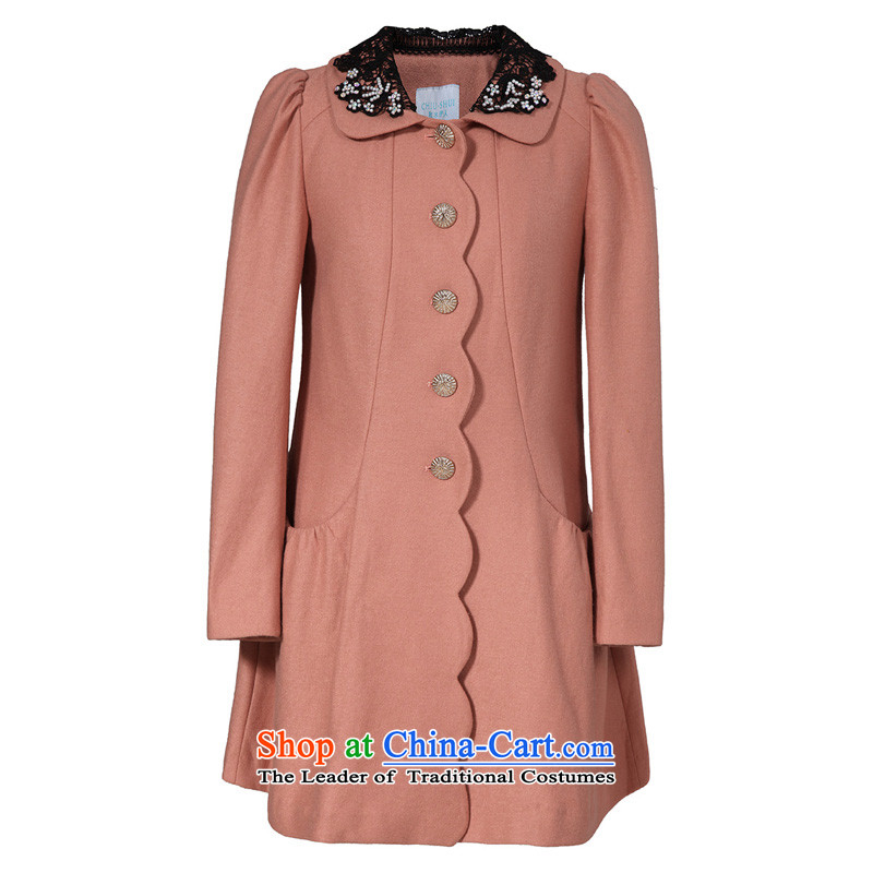 The Mai-Mai autumn load for developing new sweet Ladies Double wavy edge for long-sleeved coats 133E3120022 flap nude 170/XL, chaplain who has been pressed shopping on the Internet