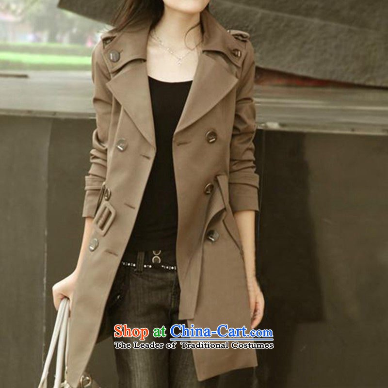 In spring and autumn 2015 the new Korean version of large numbers of small female incense wind jacket in Sau San, double-Long Hoodie female coats thick MM autumn Sau San large thin coat Graphics Card Recommendations 145-165 its color XXL, Smity minor shopping on the Internet has been pressed.