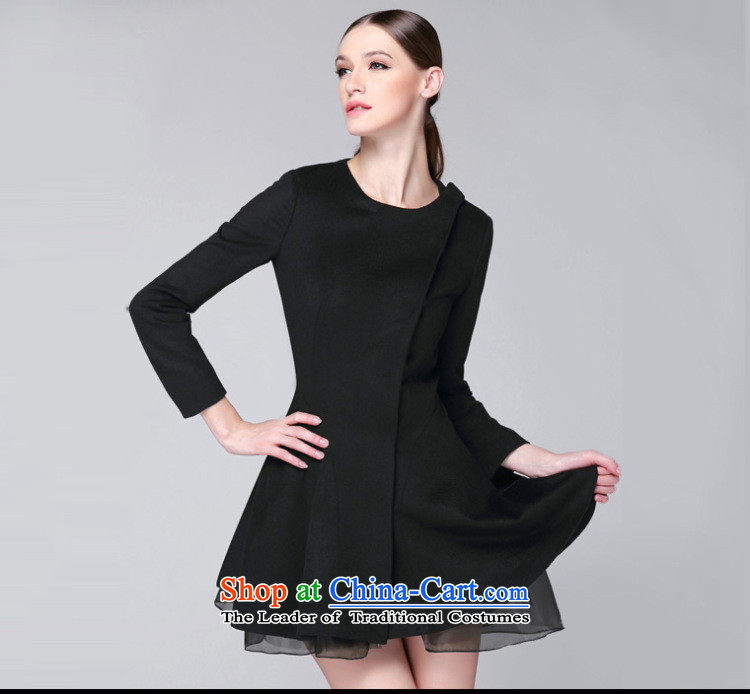 Zk Women 2015 autumn and winter new gross? coats that long long-sleeved jacket is dark hair clip black S picture, prices, brand platters! The elections are supplied in the national character of distribution, so action, buy now enjoy more preferential! As soon as possible.