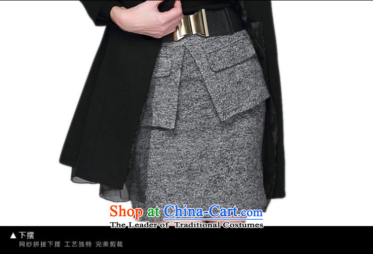 Zk Women 2015 autumn and winter new gross? coats that long long-sleeved jacket is dark hair clip black S picture, prices, brand platters! The elections are supplied in the national character of distribution, so action, buy now enjoy more preferential! As soon as possible.