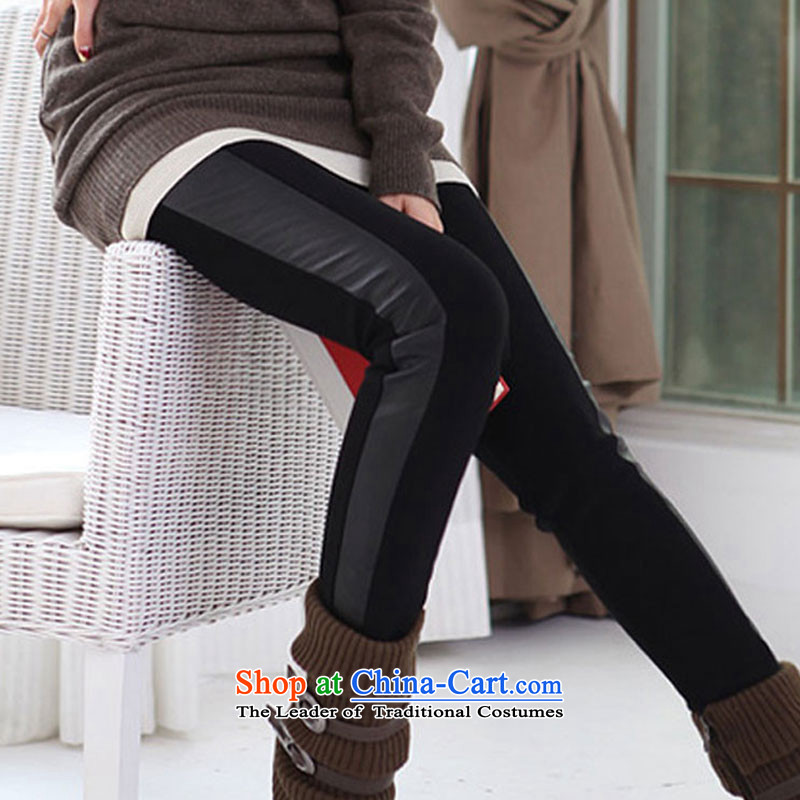 2015 new forming the autumn and winter trousers, wear long trousers 200 catties Thick coated trousers video thin mm pencil castor trousers larger fall in lint-free thick black trousers XXXXXL, castor pencil smity minor shopping on the Internet has been pressed.