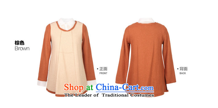 A romantic RMEO/ autumn 2015 replacing stylish art party for long-sleeved spell colored false two T-shirt 8331112 gross? brown XL Photo, prices, brand platters! The elections are supplied in the national character of distribution, so action, buy now enjoy more preferential! As soon as possible.