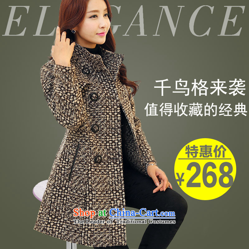 2015 winter clothing decorated new women's body hair Korean video thin coat latticed gross?? female 8961 picture color jacket XL, Mr Kelly slot , , , shopping on the Internet