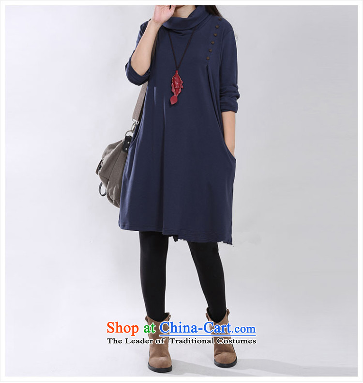 The first autumn 2015 Hon Albert Jinghan new Korean version of thin large female high-collar long-sleeved thick MM leisure relaxd temperament dresses female red XXL picture, prices, brand platters! The elections are supplied in the national character of distribution, so action, buy now enjoy more preferential! As soon as possible.