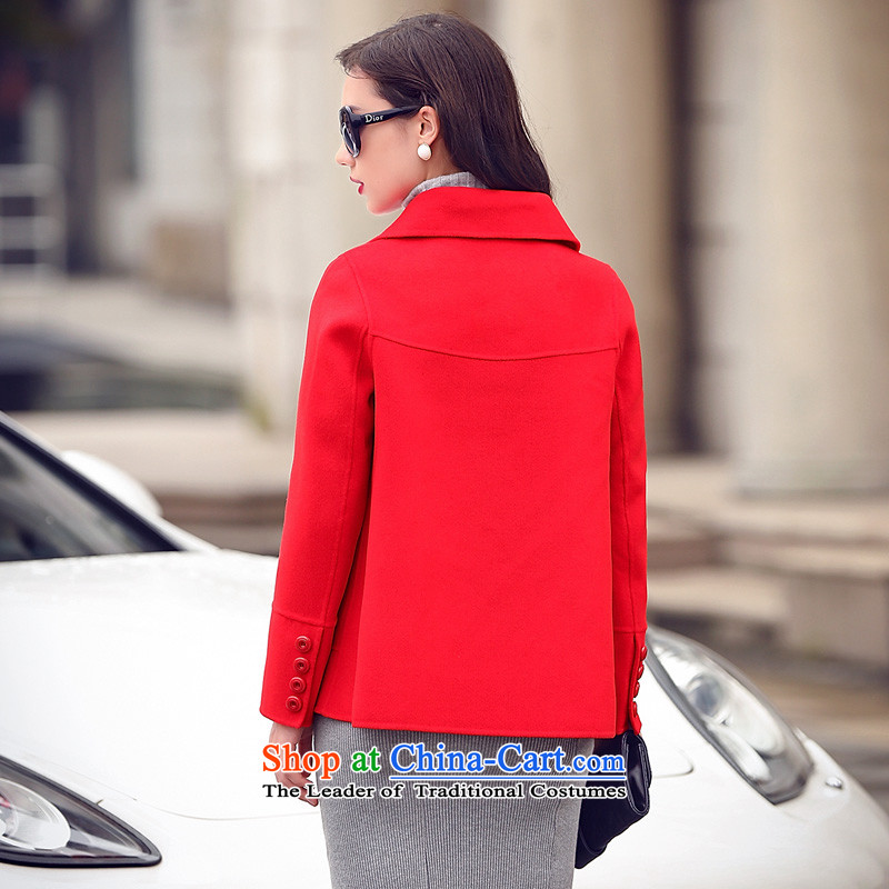 Lan Duplex 2015 Pei woolen coat female gross? female Korean jacket for autumn and winter by a gross? female red m, ran coats Pei (lanpei) , , , shopping on the Internet