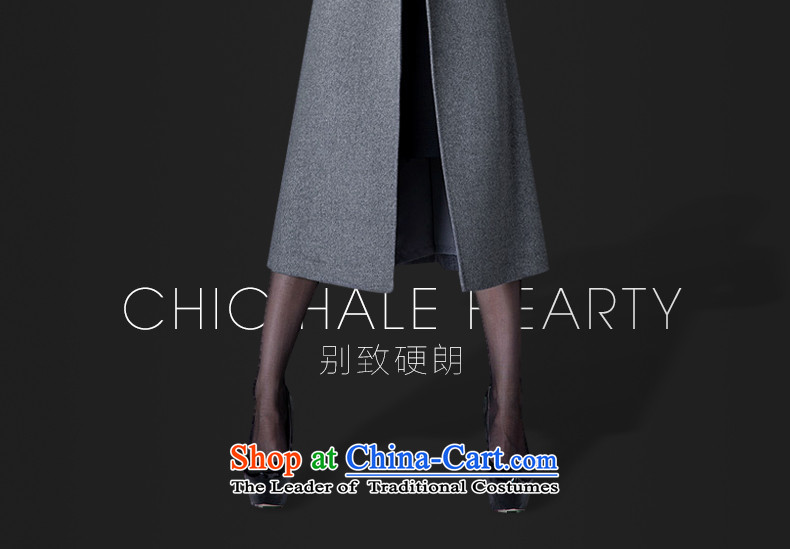 Thus Chu cashmere overcoat headquarters female winter 2015 new autumn and winter coats of Sau San Mao? Genuine high-end double-woolen coat in long black L picture, prices, brand platters! The elections are supplied in the national character of distribution, so action, buy now enjoy more preferential! As soon as possible.