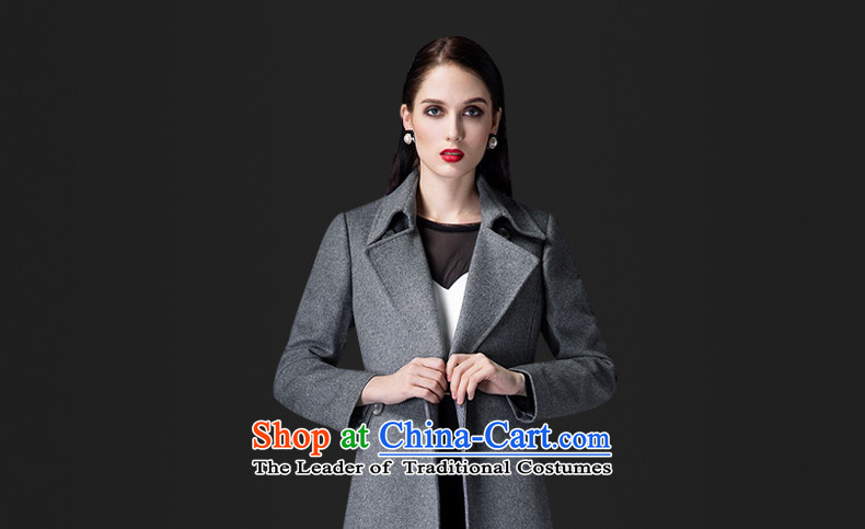 Thus Chu cashmere overcoat headquarters female winter 2015 new autumn and winter coats of Sau San Mao? Genuine high-end double-woolen coat in long black L picture, prices, brand platters! The elections are supplied in the national character of distribution, so action, buy now enjoy more preferential! As soon as possible.