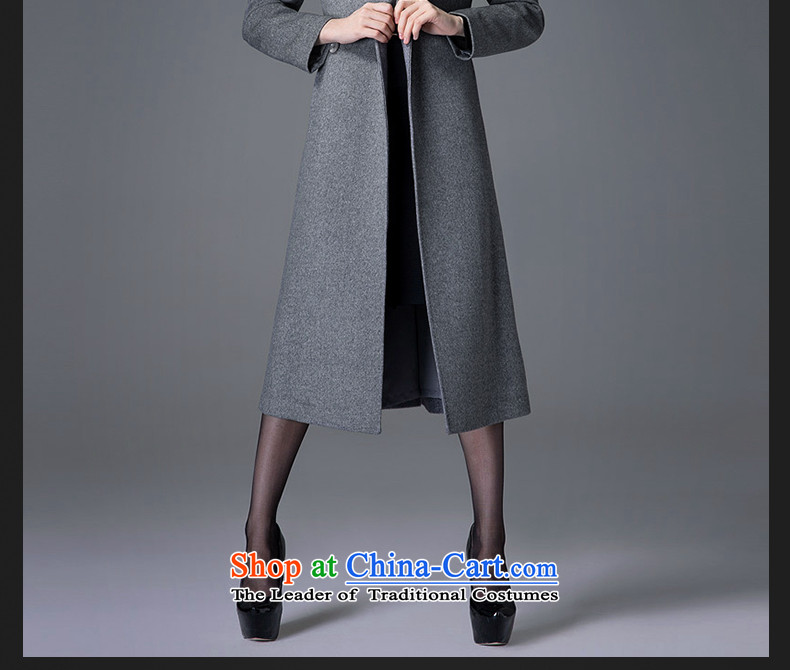 Thus Chu cashmere overcoat headquarters female winter 2015 new autumn and winter coats of Sau San Mao? Genuine high-end double-woolen coat in long black L picture, prices, brand platters! The elections are supplied in the national character of distribution, so action, buy now enjoy more preferential! As soon as possible.