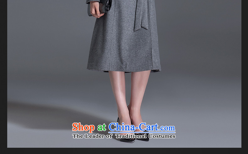 Thus Chu cashmere overcoat headquarters female winter 2015 new autumn and winter coats of Sau San Mao? Genuine high-end double-woolen coat in long black L picture, prices, brand platters! The elections are supplied in the national character of distribution, so action, buy now enjoy more preferential! As soon as possible.