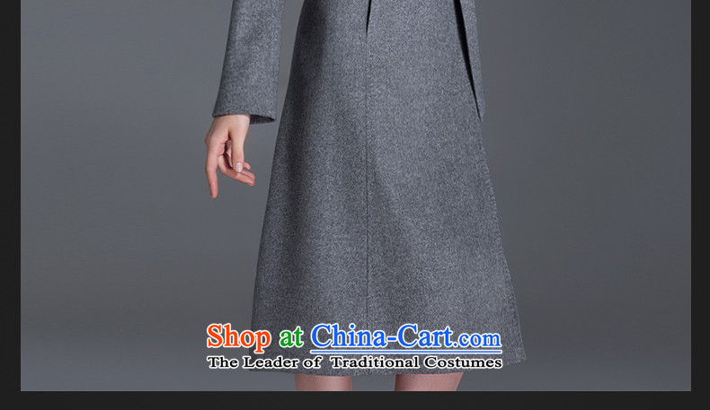 Thus Chu cashmere overcoat headquarters female winter 2015 new autumn and winter coats of Sau San Mao? Genuine high-end double-woolen coat in long black L picture, prices, brand platters! The elections are supplied in the national character of distribution, so action, buy now enjoy more preferential! As soon as possible.