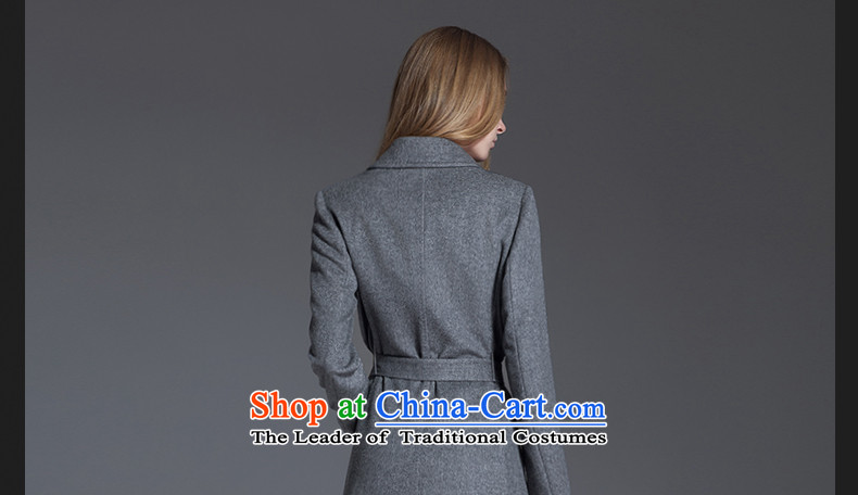 Thus Chu cashmere overcoat headquarters female winter 2015 new autumn and winter coats of Sau San Mao? Genuine high-end double-woolen coat in long black L picture, prices, brand platters! The elections are supplied in the national character of distribution, so action, buy now enjoy more preferential! As soon as possible.