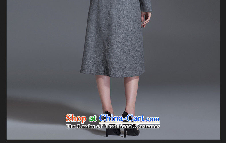 Thus Chu cashmere overcoat headquarters female winter 2015 new autumn and winter coats of Sau San Mao? Genuine high-end double-woolen coat in long black L picture, prices, brand platters! The elections are supplied in the national character of distribution, so action, buy now enjoy more preferential! As soon as possible.