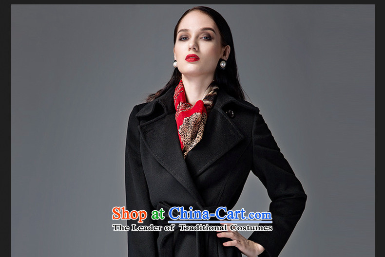 Thus Chu cashmere overcoat headquarters female winter 2015 new autumn and winter coats of Sau San Mao? Genuine high-end double-woolen coat in long black L picture, prices, brand platters! The elections are supplied in the national character of distribution, so action, buy now enjoy more preferential! As soon as possible.