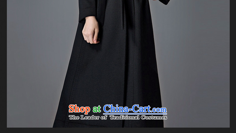 Thus Chu cashmere overcoat headquarters female winter 2015 new autumn and winter coats of Sau San Mao? Genuine high-end double-woolen coat in long black L picture, prices, brand platters! The elections are supplied in the national character of distribution, so action, buy now enjoy more preferential! As soon as possible.