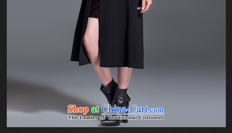 Thus Chu cashmere overcoat headquarters female winter 2015 new autumn and winter coats of Sau San Mao? Genuine high-end double-woolen coat in long black L picture, prices, brand platters! The elections are supplied in the national character of distribution, so action, buy now enjoy more preferential! As soon as possible.