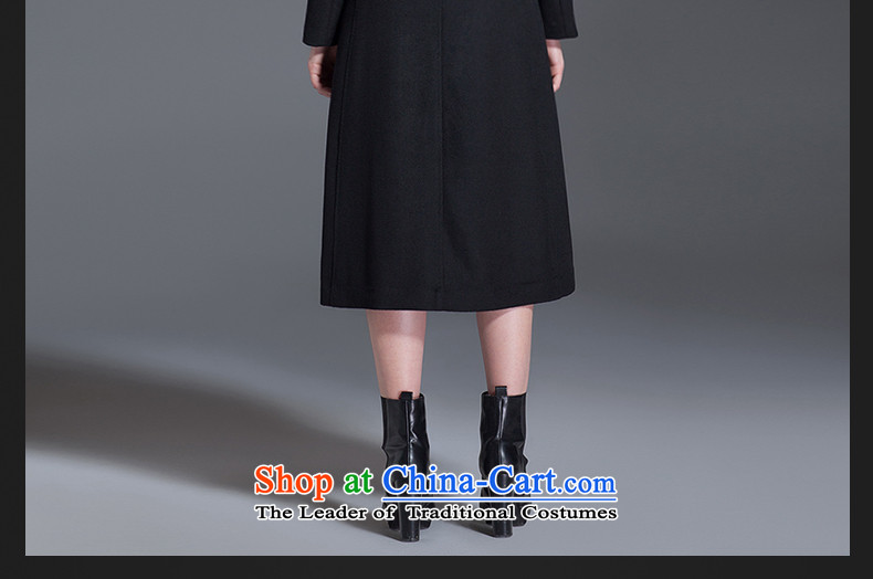 Thus Chu cashmere overcoat headquarters female winter 2015 new autumn and winter coats of Sau San Mao? Genuine high-end double-woolen coat in long black L picture, prices, brand platters! The elections are supplied in the national character of distribution, so action, buy now enjoy more preferential! As soon as possible.