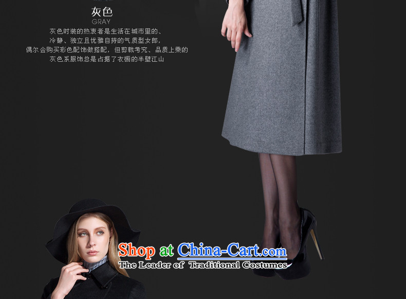 Thus Chu cashmere overcoat headquarters female winter 2015 new autumn and winter coats of Sau San Mao? Genuine high-end double-woolen coat in long black L picture, prices, brand platters! The elections are supplied in the national character of distribution, so action, buy now enjoy more preferential! As soon as possible.