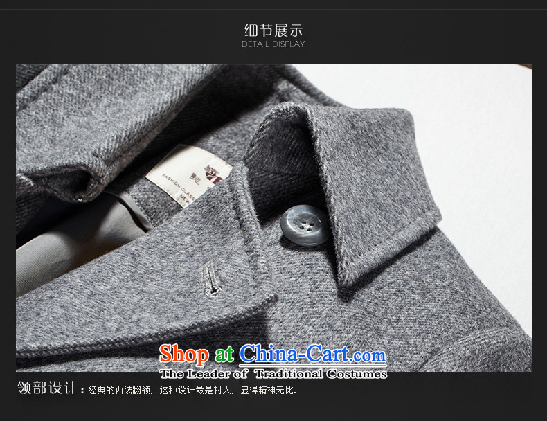 Thus Chu cashmere overcoat headquarters female winter 2015 new autumn and winter coats of Sau San Mao? Genuine high-end double-woolen coat in long black L picture, prices, brand platters! The elections are supplied in the national character of distribution, so action, buy now enjoy more preferential! As soon as possible.