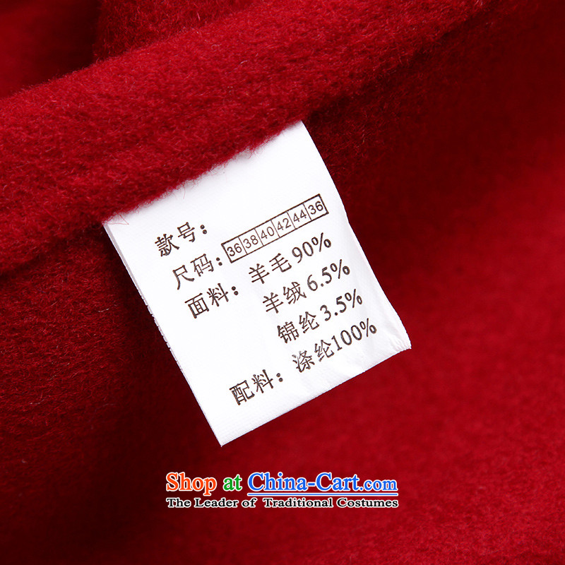 Ho Pui 2015 Fall/Winter Collections new gross cashmere cloak? jacket female Korean version of a gross? coats that long double-side woolen coat female wine red M Ho Pei (lanpei) , , , shopping on the Internet